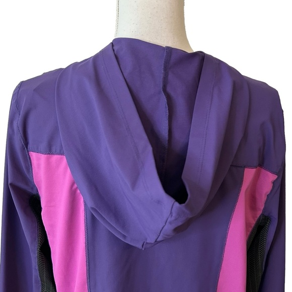 Tranquility by Soma Full Zip Color Block Activewear Hooded Jacket SZ Med… - Picture 6 of 7